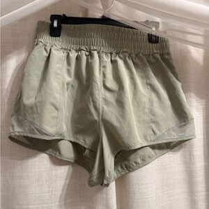Olive Green Women's Shorts